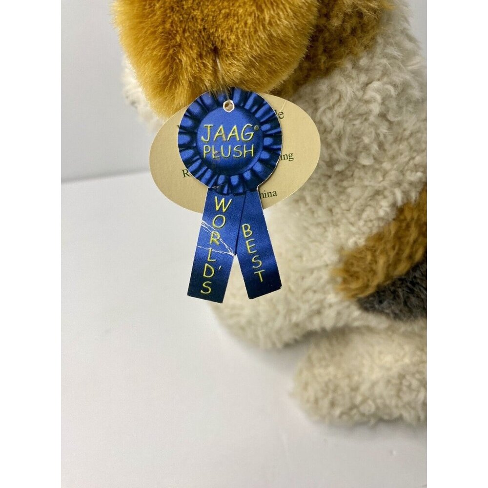 Jaag Fox Terrier Puppy Dog 12” Sitting Plush Stuffed Animal - Picture 2 of 8